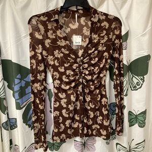 Free people mesh blouse